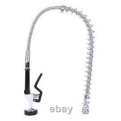 12 Commercial Pre-Rinse Sink Faucet Pull Down Sprayer Mixer Wall Tap Kitchen