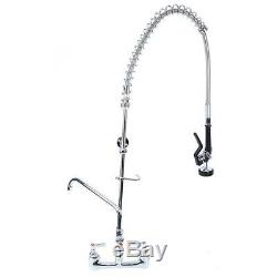 12 Inch Wall Mount Pre-rinse Faucet Commercial Kitchen Sink Pull Down Mixer Tap