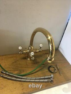 1420 Etruscan Perrin & Rowe Polished Brass Filter Lever Kitchen Mixer Taps T46