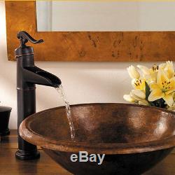 14 Bathroom Sink Faucet Oil Rubbed Bronze Lavatory One Hole/Handle Mixer Taps