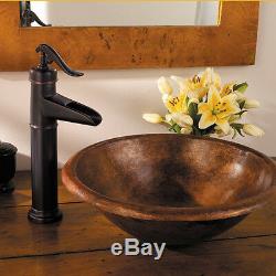 14 Bathroom Sink Faucet Oil Rubbed Bronze Lavatory One Hole/Handle Mixer Taps