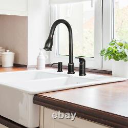 16 Pull-Down Spray Kitchen Sink Faucet Soap/Lotion Dispenser Oil Rubbed Bronze