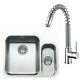 1.5 Bowl Stainless Steel Undermount Kitchen Sink & Pull Out Mixer Tap (KST068)