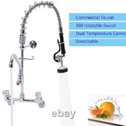 25 Commercial 360 Rotatable Kitchen Sink Faucet Sprayer Mixer Tap Adjustable
