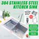 29.5 IN size Stainless Steel Kitchen Sink Under/Topmount Free filter and faucet