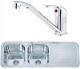 2.0 Bowl Stainless Steel Inset Kitchen Sink & Low Chrome Mixer Tap Deal (KST071)