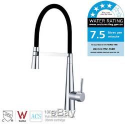 360° Pull Down Swivel Kitchen Sink Basin Laundry Spout Mixer Tap WELS Faucet Chr
