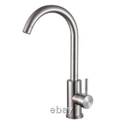 360 degree Swivel Spout Single Lever Faucet Kitchen Sink Mixer Taps