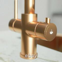 3 in 1 Instant Boiling Water Dispenser Hot/Cold Kitchen Sink Tap & Tank Copper