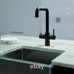 3in1 Instant Boiling Water Dispenser Hot Cold Kitchen Sink Tap Tank Matte Black