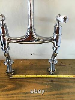 4193 Perrin & Rowe Chrome Ionian Lever Kitchen Mixer Taps Ideal Belfast Sink T60