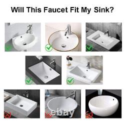 8 Bathroom Sink Faucet Chrome One Hole/Handle Lavatory Mixer Tap