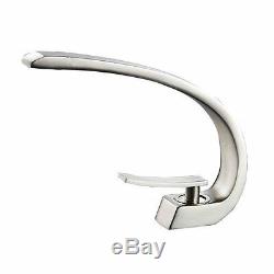 8 Bathroom Sink Faucets Brushed Nickel One Hole/Handle Lavatory Mixer Taps