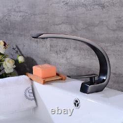 8 Bathroom Sink Faucets Oil Rubbed Bronze One Hole/Handle Lavatory Mixer Taps