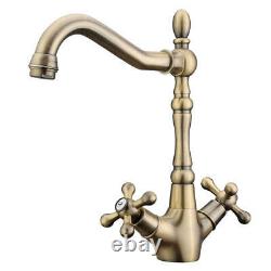 Antique Bathroom Kitchen Tap Classic Style Copper Sink Cold And Hot Water Mixer