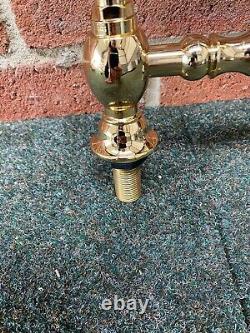 Antique Brass Gold Kitchen Bridge Sink Mixer Taps Ideal Belfast Sink Stunning
