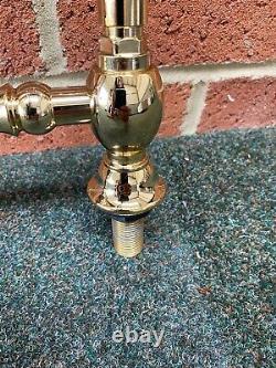 Antique Brass Gold Kitchen Bridge Sink Mixer Taps Ideal Belfast Sink Stunning