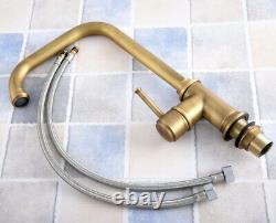 Antique Brass Kitchen Wet Bar Bathroom Sink Faucet Cold/Hot Mixer Tap esf818