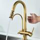 Antique Kitchen Sink Tap Hot Cold Mixer Faucet Pull Out Swivel Bathroom Brass