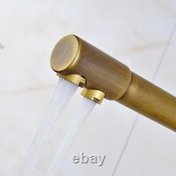 Antique Pure Drinking Water Faucet Supply Spout 3 Way Kitchen Sink Mixer Tap US