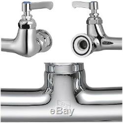 Aquaterior Commercial Pre-Rinse Kitchen Sink Faucet Pull Down Sprayer Mixer Tap