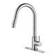 Automatic Sensor Touch Kitchen Sink Faucet Brushed Nickel with Pull Down Spray0Q