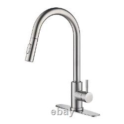 Automatic Sensor Touch Kitchen Sink Faucet Brushed Nickel with Pull Down Sprayer