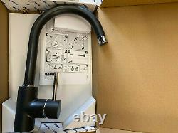 BLANCO MIDA HD Kitchen Mixer Tap with High, Curved Spout High Pressure Black
