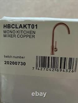 BNWT Copper / Rose Gold Coloured Mono Kitchen Sink Mixer Tap