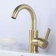 Basin Faucet Single Handle Deck Mount 1 Hole Bathroom Sink Mixer Taps with Lever