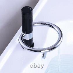 Basin Sink Kitchen Faucet Bathroom Mixer Hot Cold Bathtub Tap Black Chrome Brass