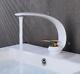 Basin Sink Mixer Tap Faucet Hot Cold Bathroom Bath Deck Mount Single Hole Handle