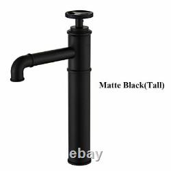 Basin Tap Bathroom Sink Washbasin Basin Mixer Faucet Matt Black And Red Color