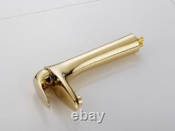 Bathroom Basin Sink Faucet Hot Cold Mixer Bath Tap Brass Single Handle Hole Gold