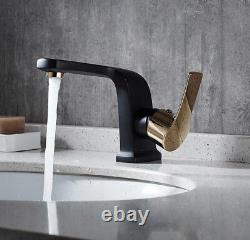 Bathroom Basin Sink Faucet Hot Cold Spout Mixer Bath Tub Tap Single Handle Brass
