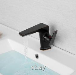 Bathroom Basin Sink Faucet Hot Cold Spout Mixer Tap ORB Single Handle Brass G37