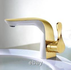 Bathroom Basin Sink Faucet Hot Cold Sprayer Spout Mixer Single Handle Brass Tap