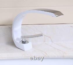 Bathroom Basin Sink Faucet Mixer Spout Bath Tub Tap Brass White Chrome Polished