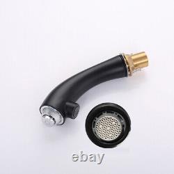 Bathroom Basin Sink Faucet Rotate Hot Cold Water Tap Mixer Hand Push Switch Tap