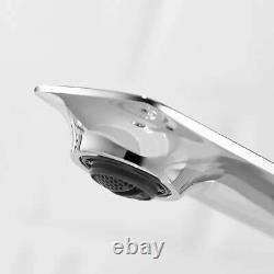 Bathroom Basin Sink Faucet Tap Hot Cold Spout Mixer Single Hole Handle Washbasin