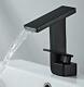 Bathroom Basin Sink Faucet Washbasin Tap Hot Cold Mixer Waterfall Spout Brass