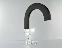 Bathroom Brass Kitchen Sink Faucet Double Nozzle Wash Spout Square Mixer Tap N89