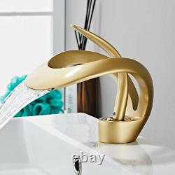 Bathroom Faucet Forest Gold Vessel Sink Bath Spout Waterful Unique Mixer Faucet