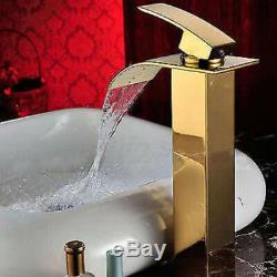 Bathroom Gold Mixer Faucet Oval Gold Ceramic Basin Sink Bowl Gold Pop Drain Set