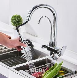 Bathroom Kitchen Sink Tap Hot Cold Mixer Pull Out Head Filter Faucet Drink Water