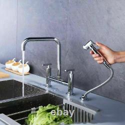 Bathroom Kitchen Sink Tap Hot Cold Mixer Swivel Basin Faucet Head Bidet Sprayer