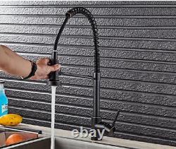 Bathroom Kitchen Sink Tap Mixer Hot Cold Nozzle Spout Faucet Deck Mount Handle