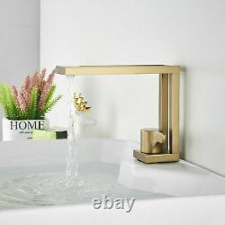 Bathroom Sink Faucet Basin Vessel Single Handle Mixer Tap Brushed Gold Colors