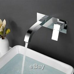 Bathroom Sink Faucet Chrome finished Wall Mount Faucet Brass Basin Mixer Taps
