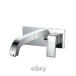 Bathroom Sink Faucet Chrome finished Wall Mount Faucet Brass Basin Mixer Taps